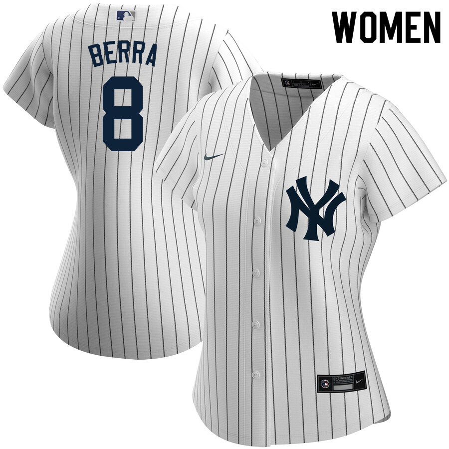 2020 Nike Women #8 Yogi Berra New York Yankees Baseball Jerseys Sale-White